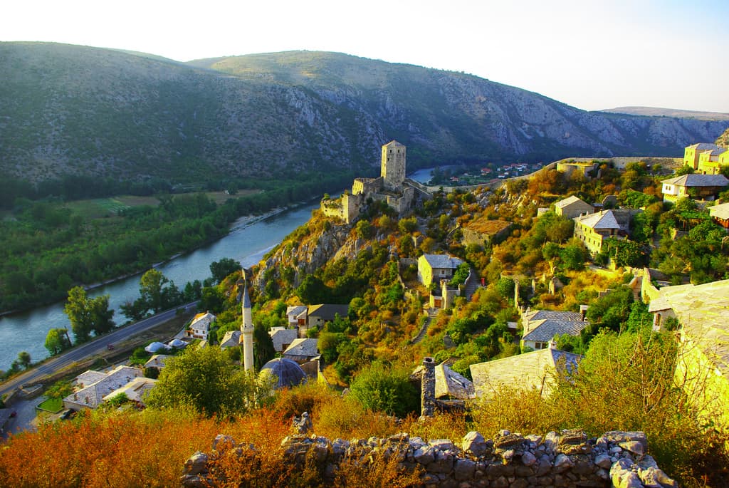 Počitelj Fortress in the Neretva Gorge