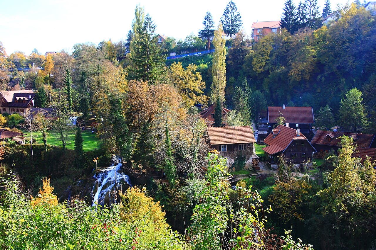 Klooflandschap Korana - Gorges van Rastoke