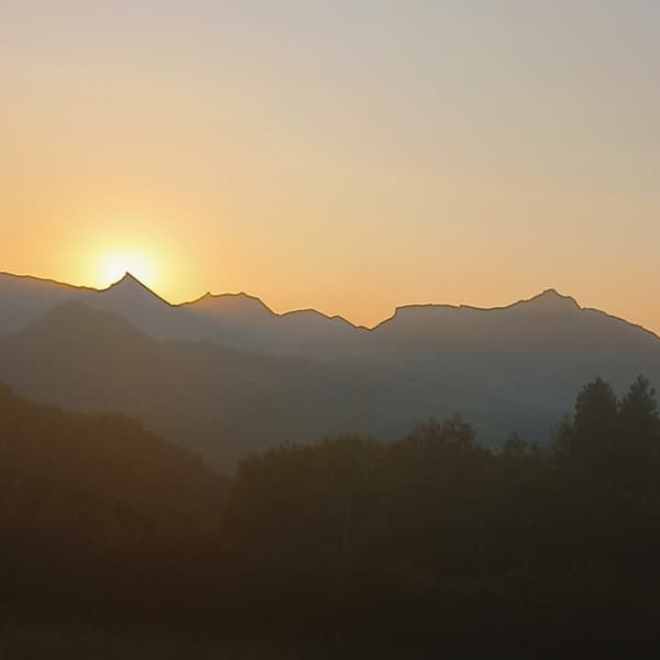 Coucher soleil pic aujour