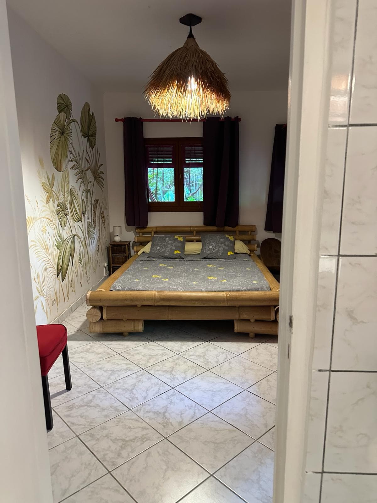Depuis la salle de bain