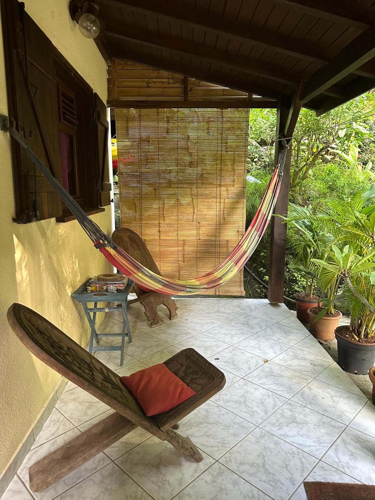 Petit coin repos hamac